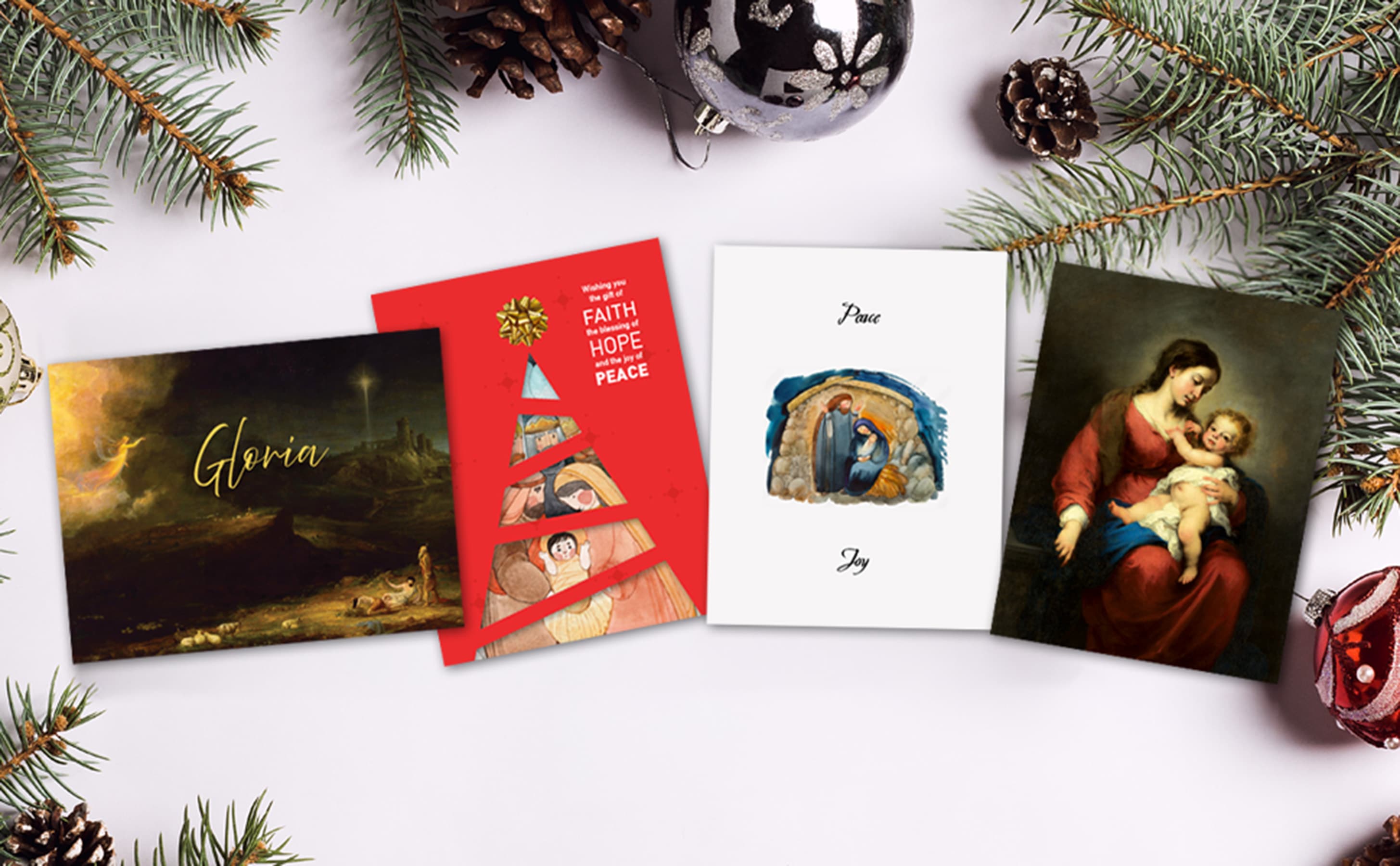 Selection of Celebrate Christ in Christmas greeting cards