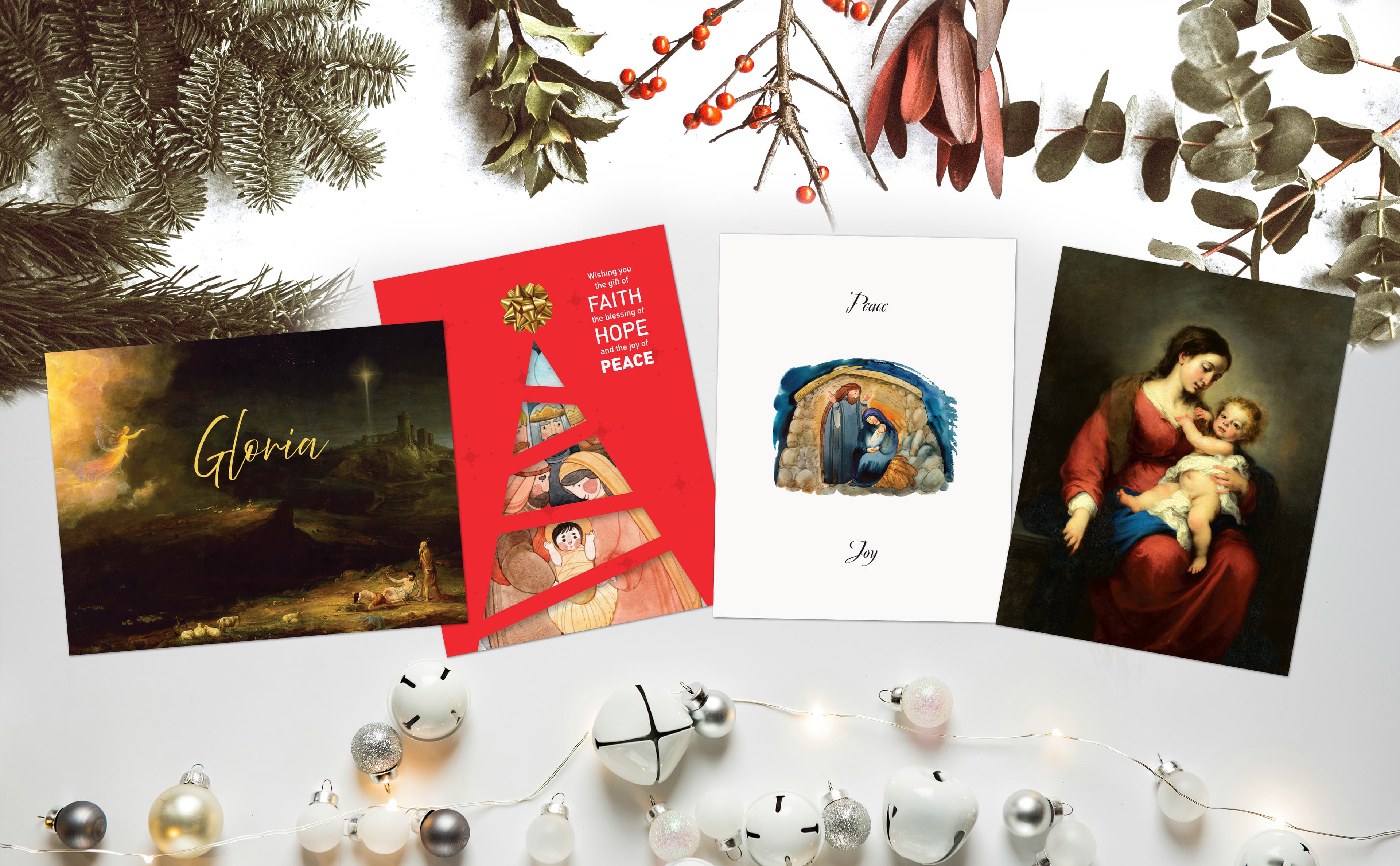 Selection of Celebrate Christ in Christmas greeting cards