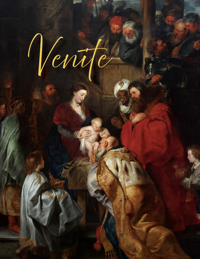 Adoration of the Magi: Venite card front