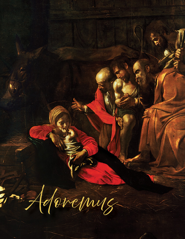 Adoration of the Shepherds: Adoremus card front