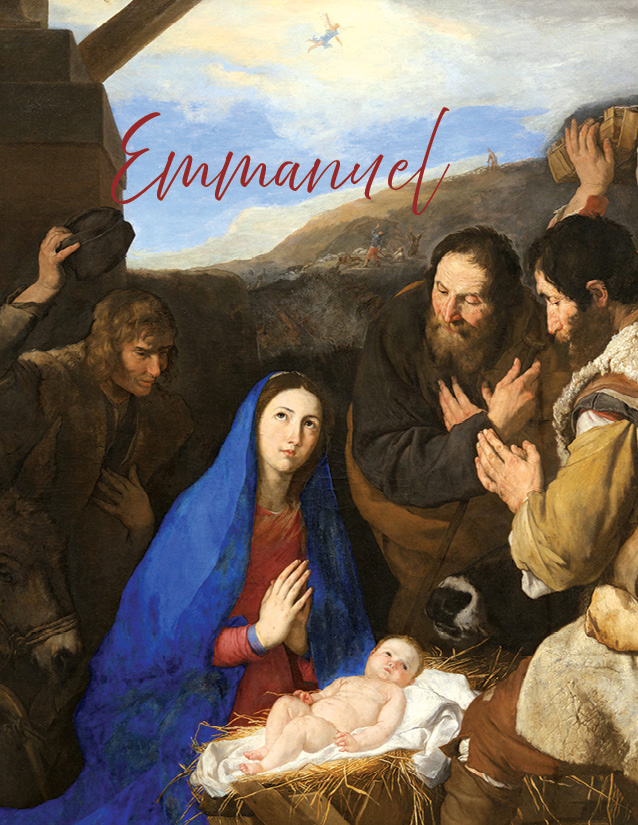 Adoration of the Shepherds: Emmanuel card front