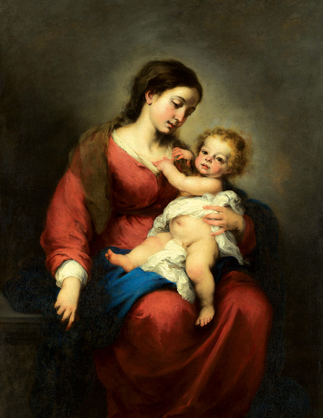 Virgin and Child card front