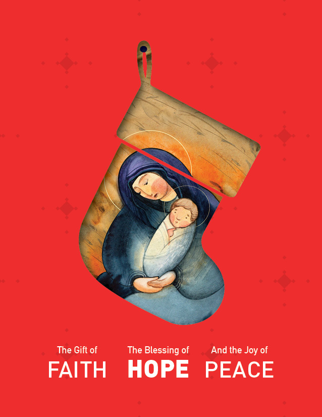 Christmas Stocking card front