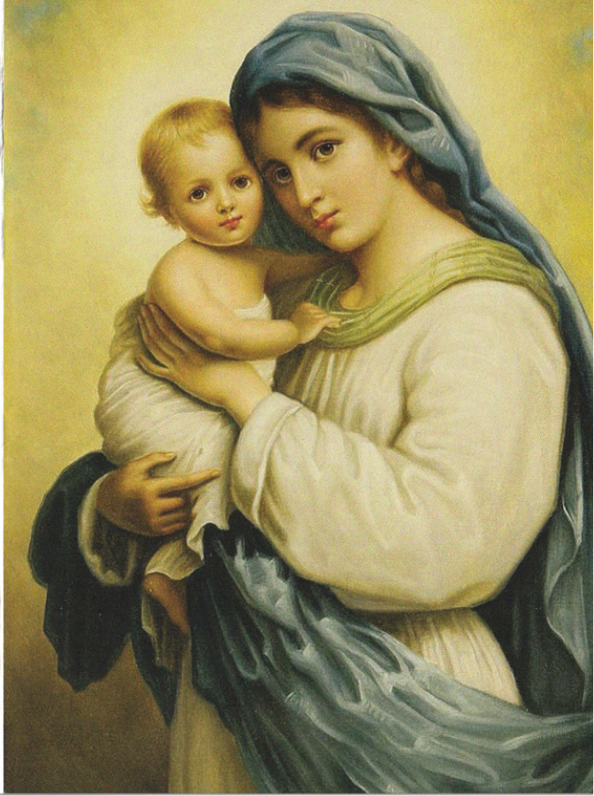 Heart of Mary card front