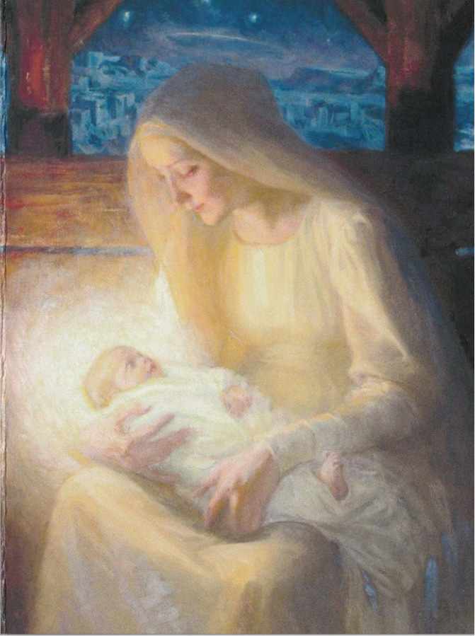 Madonna and Child card front